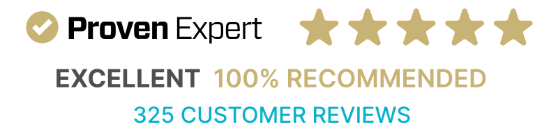 ProvenExpert: Excellent, 100% recommended from 325 customer reviews